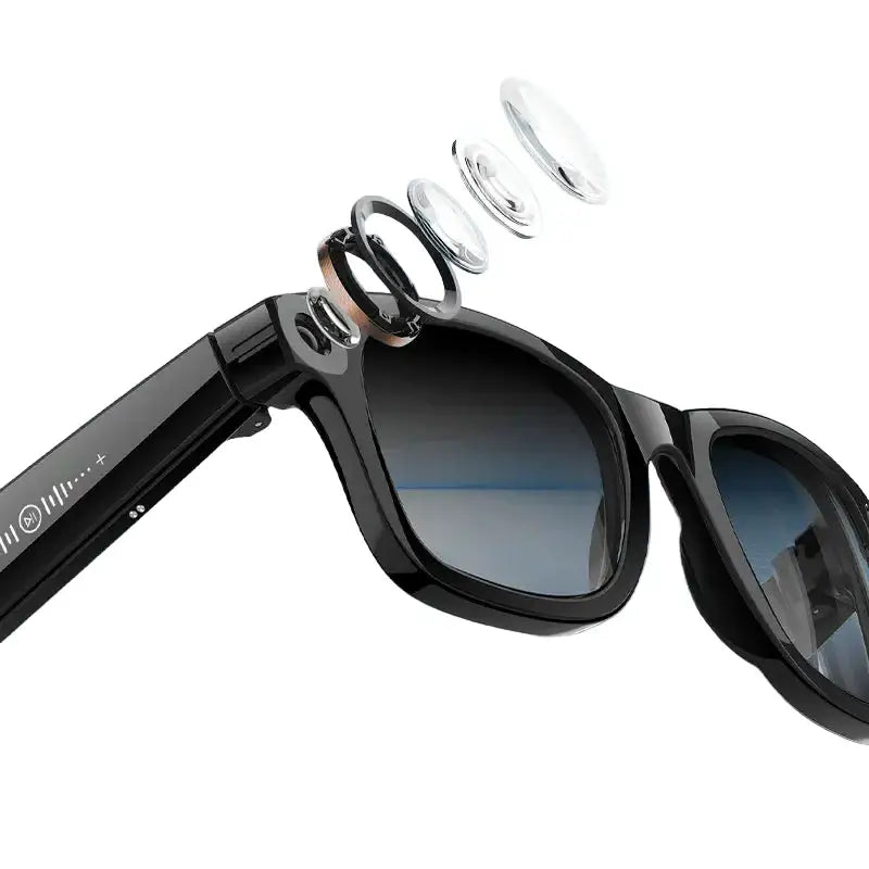 AI Smart Glasses with 5MP Camera & Bluetooth