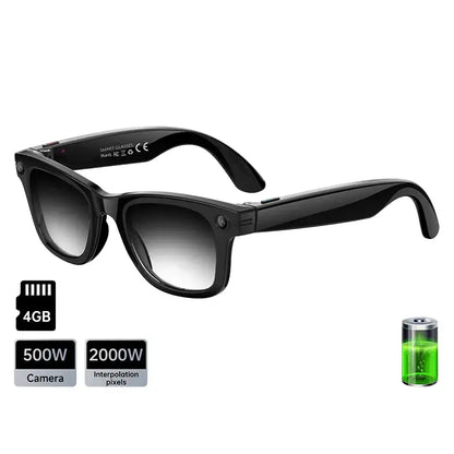 AI Smart Glasses with 5MP Camera & Bluetooth