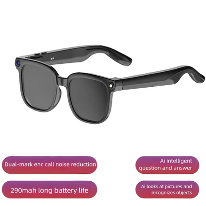AI Smart Glasses with 8MP Camera & Bluetooth Audio