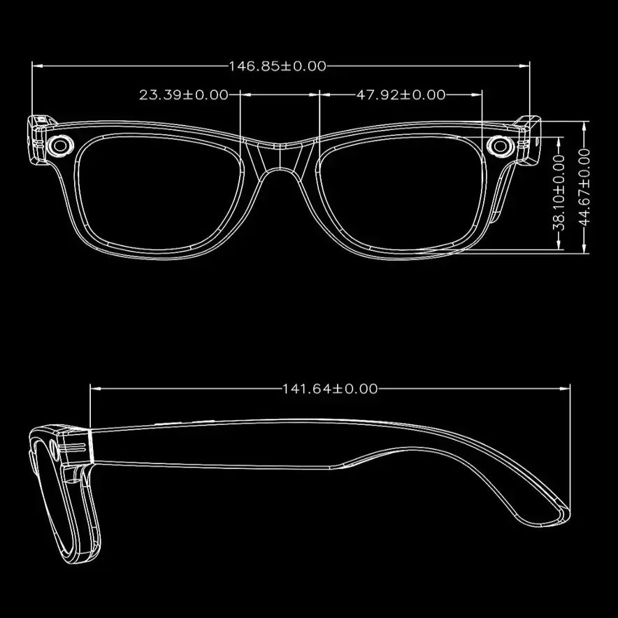 AI Smart Glasses with Camera & Bluetooth Call (different models available)