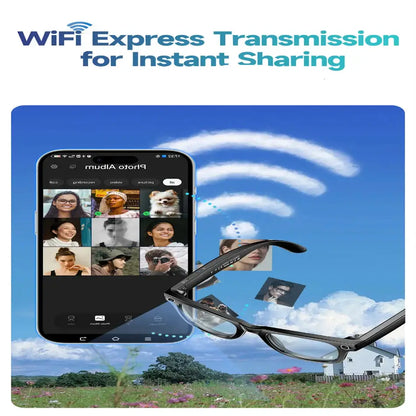 AI Smart Glasses with Camera & Bluetooth Call (different models available)