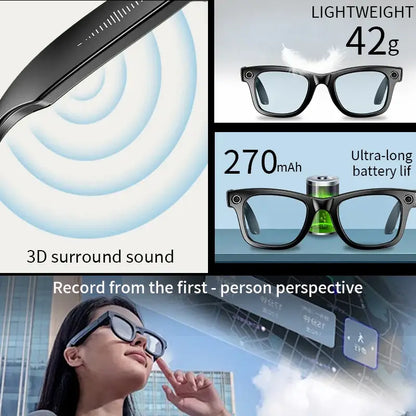 AI Smart Glasses with Camera & Bluetooth Call (different models available)