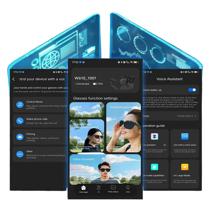 AI Smart Glasses with Camera & Bluetooth Call (different models available)