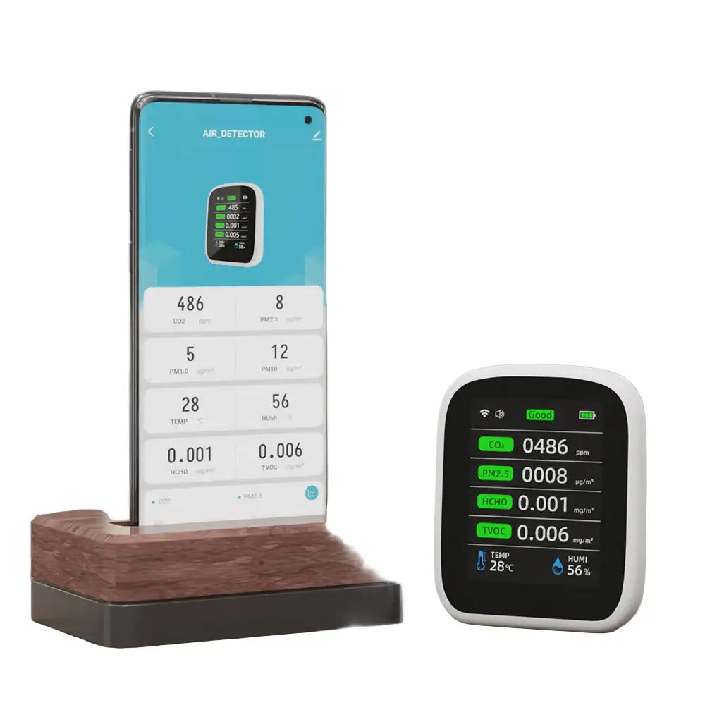 Air Quality Monitor – CO2, HCHO, TVOC (8-in-1)