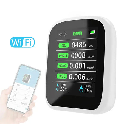 Air Quality Monitor – CO2, HCHO, TVOC (8-in-1)