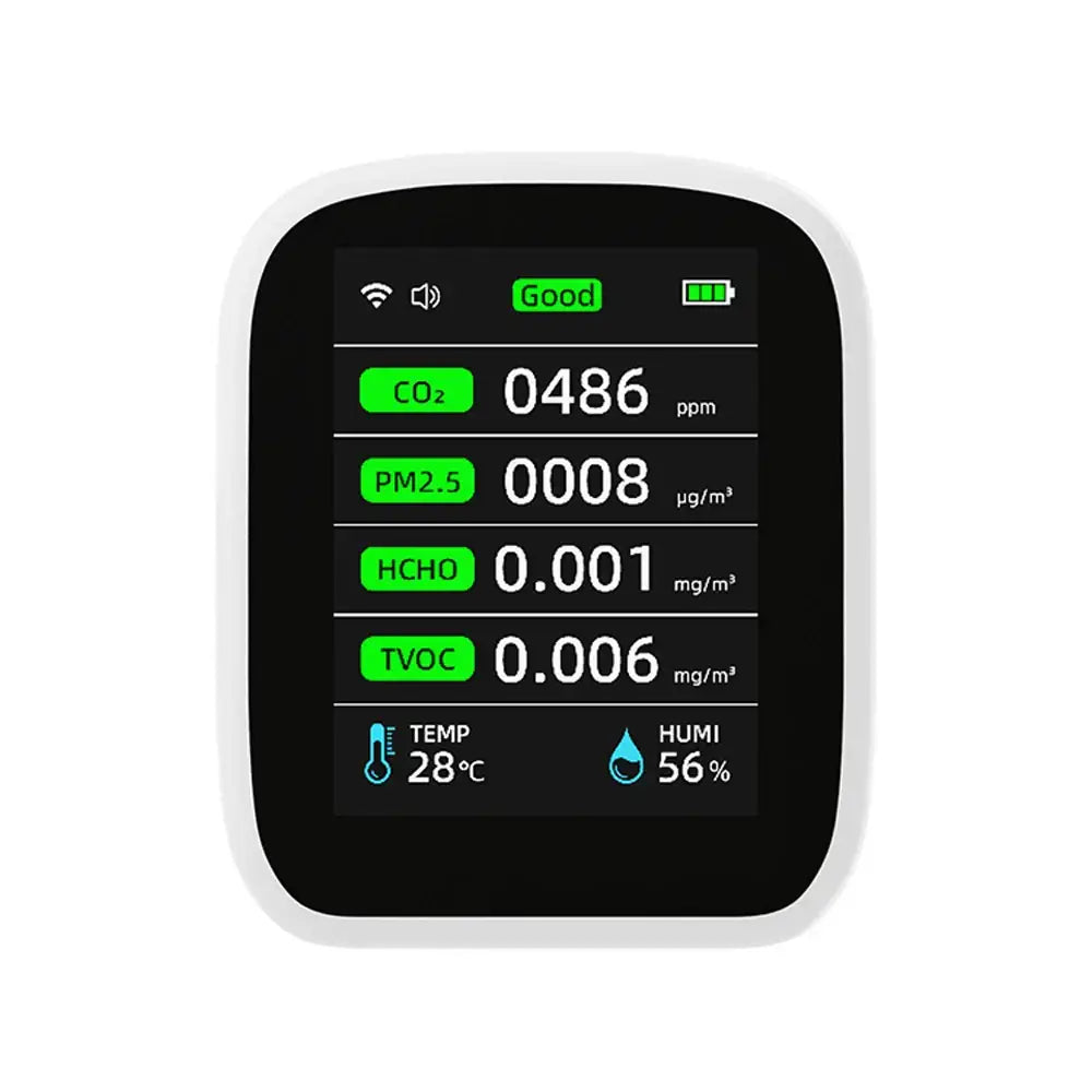 Air Quality Monitor – CO2, HCHO, TVOC (8-in-1)