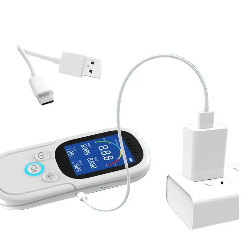 Air Quality Monitor – Formaldehyde, TVOC, CO2, Temperature & Humidity Detector