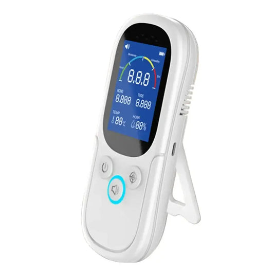 Air Quality Monitor – Formaldehyde, TVOC, CO2, Temperature & Humidity Detector