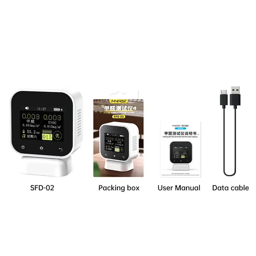 Air Quality Monitor – Real-Time Formaldehyde & TVOC Tester