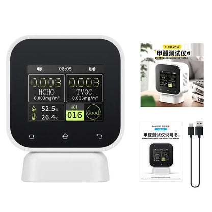 Air Quality Monitor – Real-Time Formaldehyde & TVOC Tester