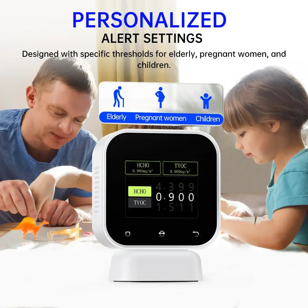Air Quality Monitor – Real-Time Formaldehyde & TVOC Tester