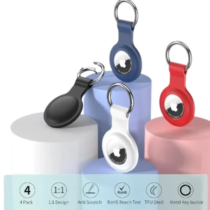 Air Tag Holder with Keyring – For Pets & Luggage