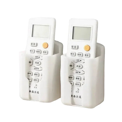 No-Drill Wall-Mounted Remote Control Holder