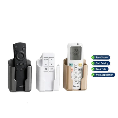 No-Drill Wall-Mounted Remote Control Holder
