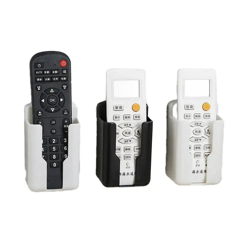 No-Drill Wall-Mounted Remote Control Holder