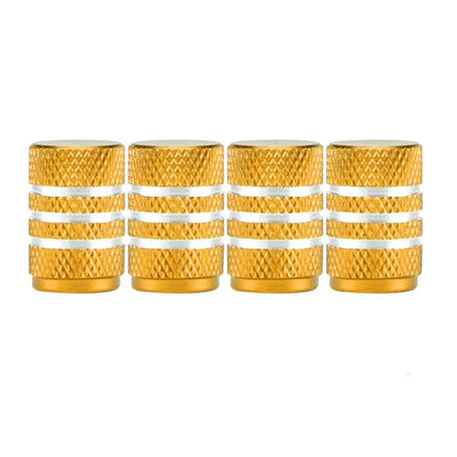 Aluminium Tire Valve Stem Caps (4Pcs) (different colours available)