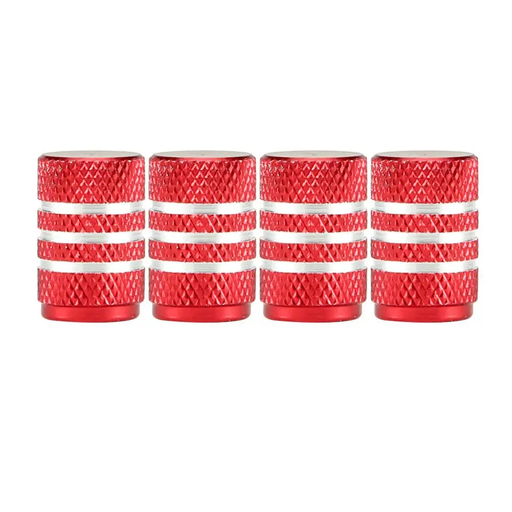 Aluminium Tire Valve Stem Caps (4Pcs) (different colours available)