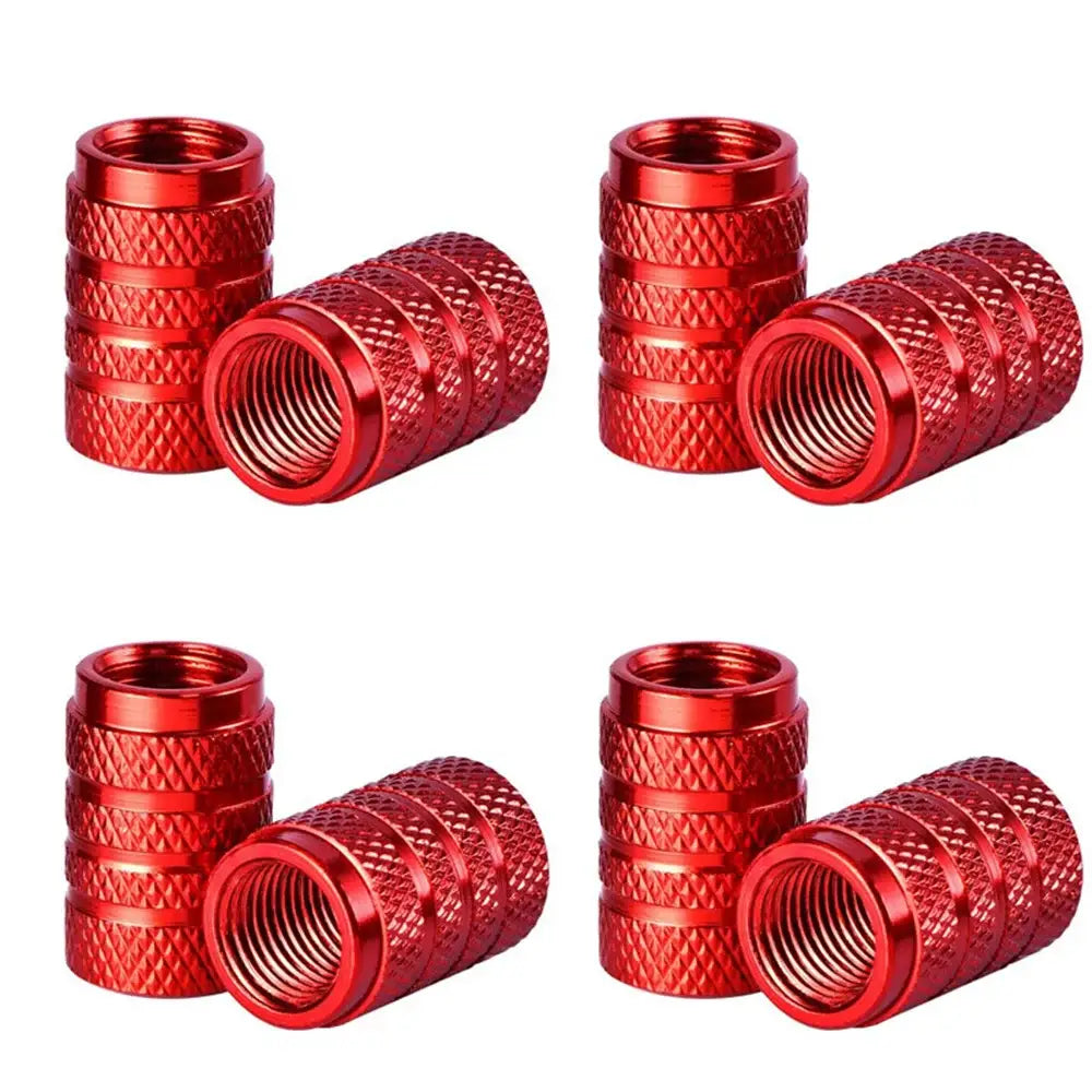 Aluminium Tire Valve Stem Caps (4Pcs) (different colours available)