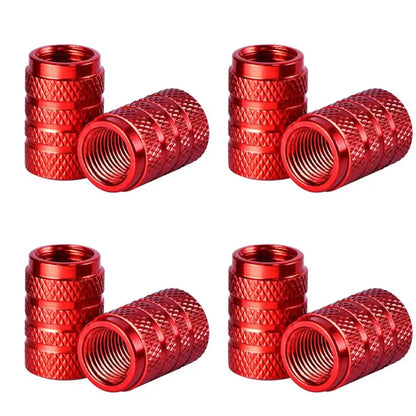 Aluminium Tire Valve Stem Caps (4Pcs) (different colours available)