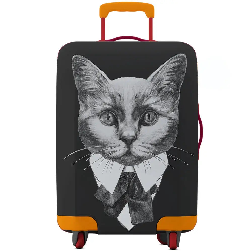 Animal Print Elastic Luggage Cover (18–32″)