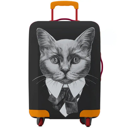 Animal Print Elastic Luggage Cover (18–32″)