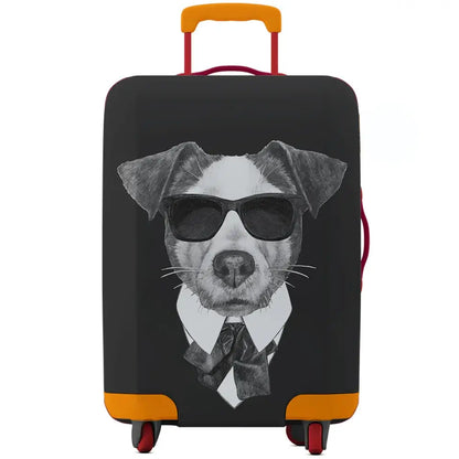 Animal Print Elastic Luggage Cover (18–32″)