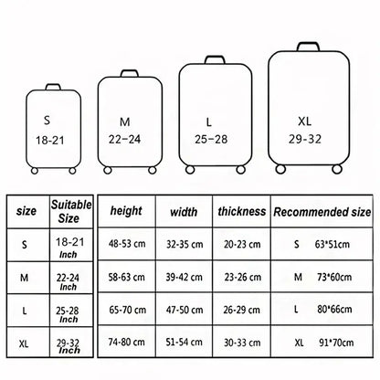 Animal Print Elastic Luggage Cover (18–32″)