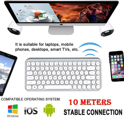Wireless Bluetooth Keyboard for iOS Windows Android