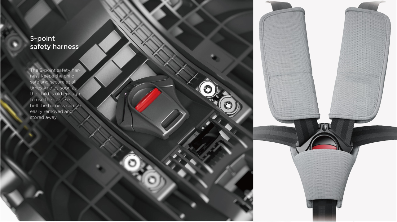 360° Rotating Baby Car Seat – Baby Brightness GuardianMax 2+ Pink