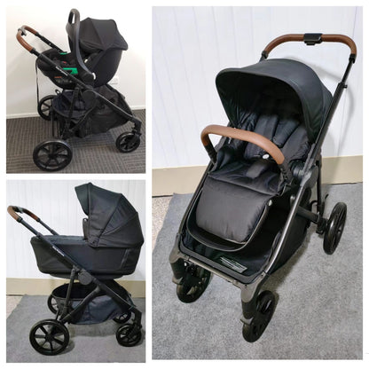 Double Pram – Luxe Twin Stroller with Car Seat