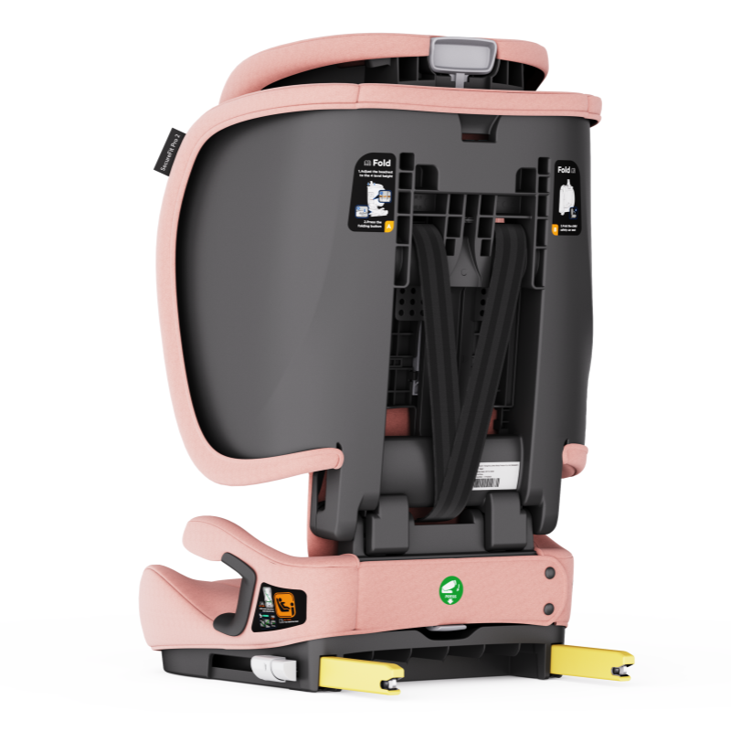 Baby Brightness SecureFit Pro 2 Portable Travel Booster Car Seat Pink