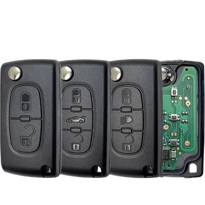 Flip Remote Car Key HU83 VA2 for Citroen C2–C6 & Peugeot 207–807