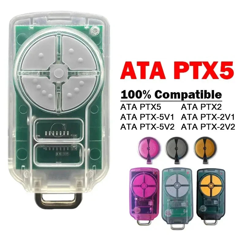 ATA PTX5/PTX2 433.92MHz Rolling Code Garage Door Remote