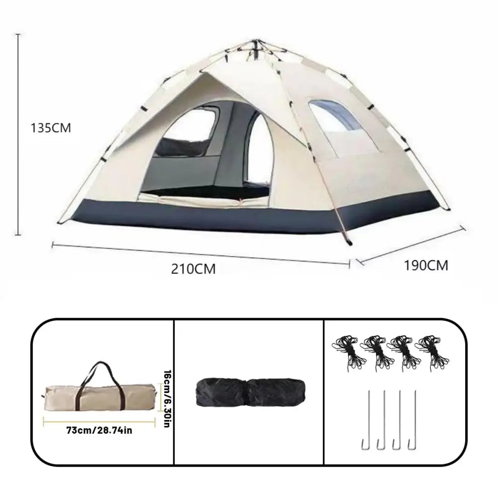 Automatic Quick-Open Camping Tent (2 sizes available)