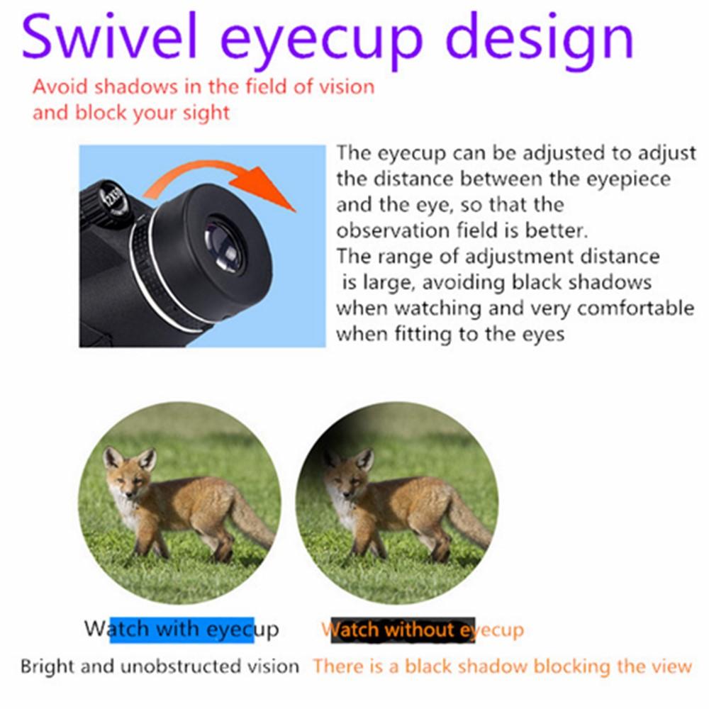 Night Vision Monocular Telescope 50X Outdoor for Hunting