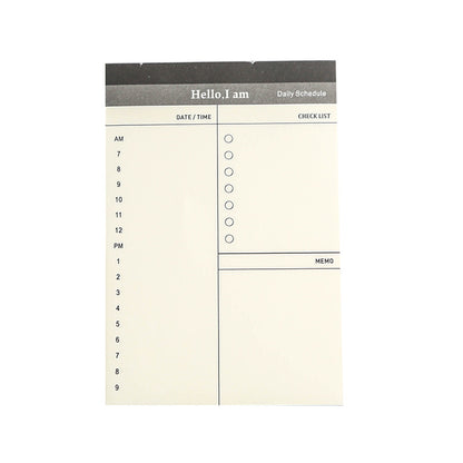 Creative Daily Schedule Memo Pad and Planner Stickers