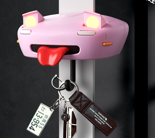Car Headlight Keychain Holder