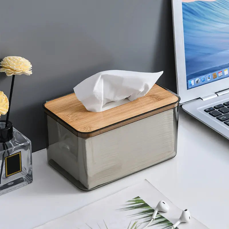 Transparent Tissue Box Holder