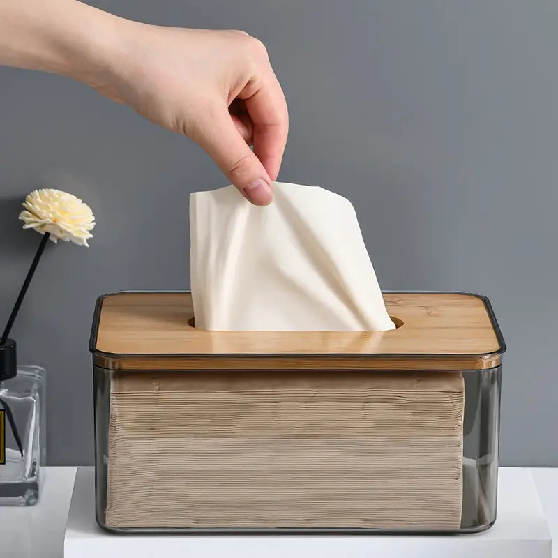 Transparent Tissue Box Holder
