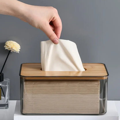 Transparent Tissue Box Holder