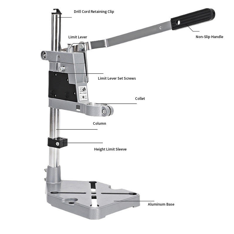 Drill Press Stand Holder Grinder Bracket Clamp Portable Bench