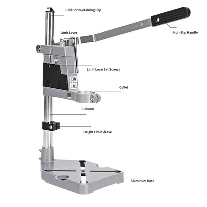 Drill Press Stand Holder Grinder Bracket Clamp Portable Bench