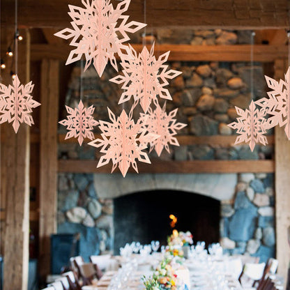 3D Snowflake Christmas Decorations