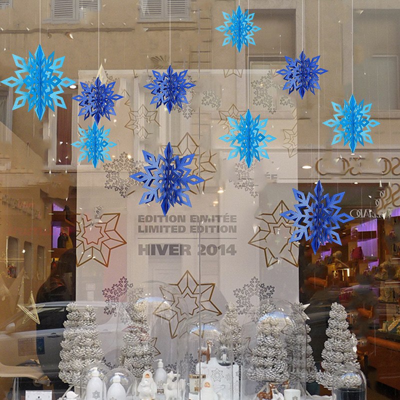 3D Snowflake Christmas Decorations
