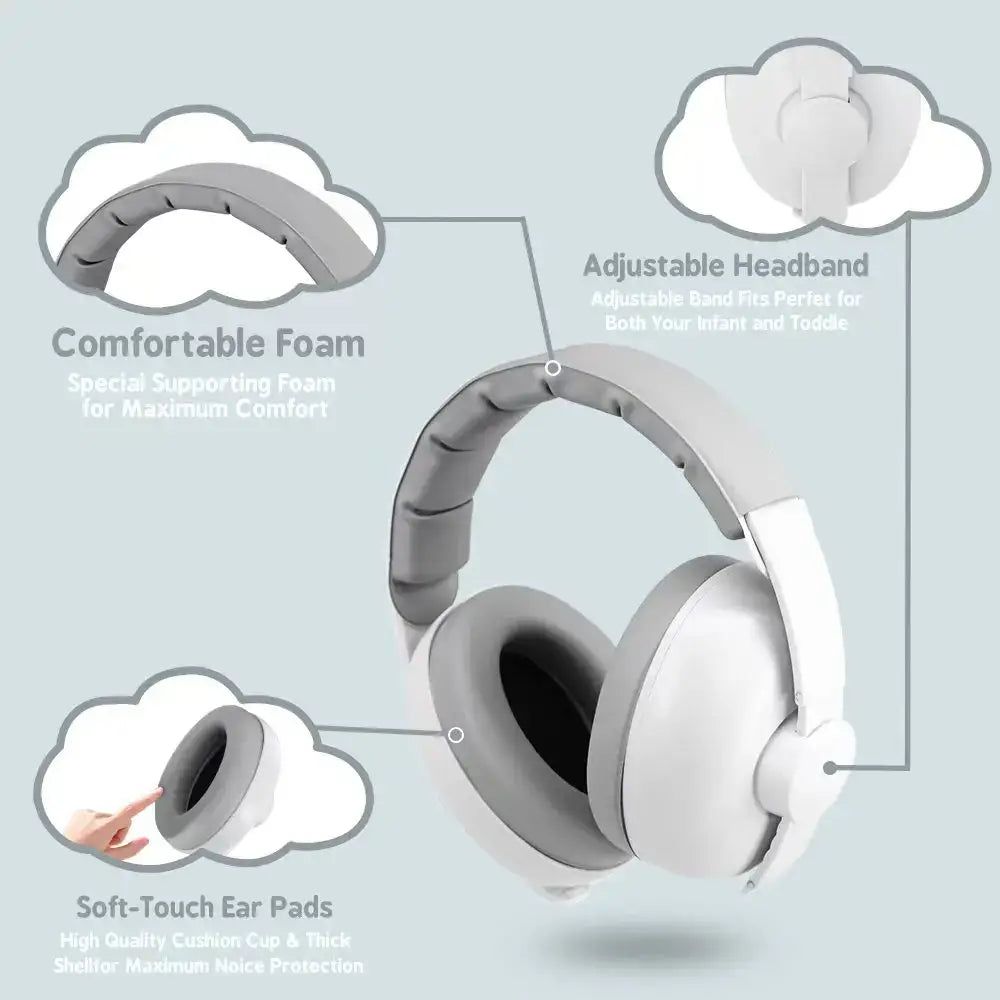 Baby Ear Protection Earmuffs (3 colours available)