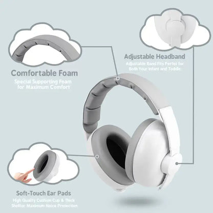 Baby Ear Protection Earmuffs (3 colours available)