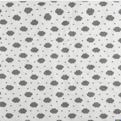 Baby & Kid Bed Waterproof Sheet With Wings-Grey Cloud