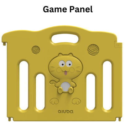 Luxurious Unique Solid Adorable Baby Playpen 158*206*63cm(Yellow Cat)