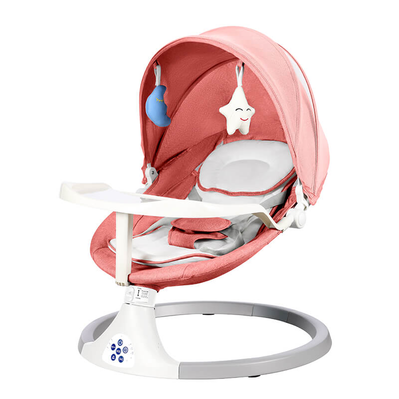 Smart Baby Swing Cradle Rocker/ Bouncer Seat with Dinning Table -Pink