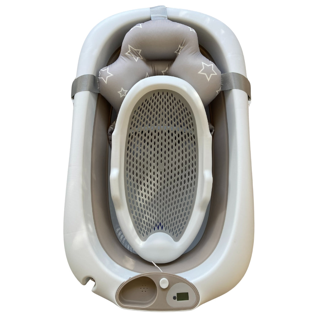 3 in 1 Foldable Baby Bath Tub & Bath Seats -Unisex Grey